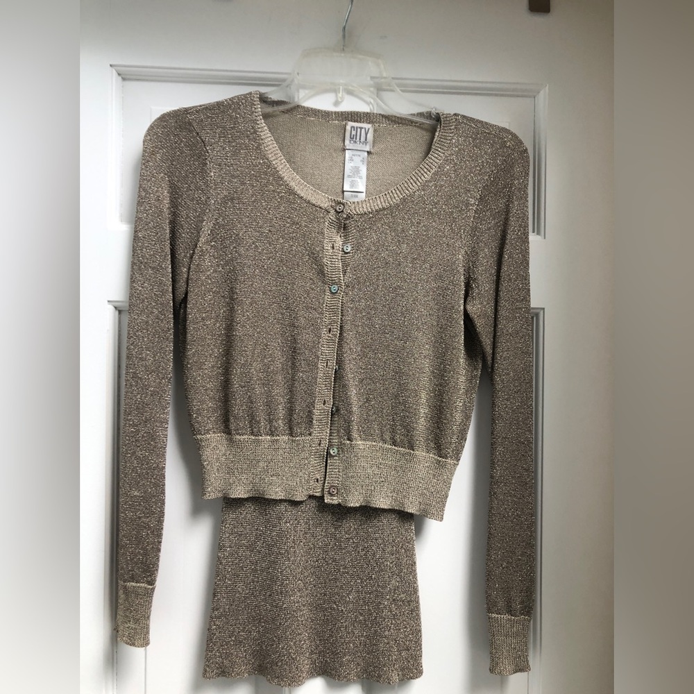 Dkny gold shimmer set